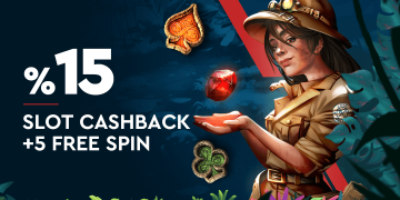 Betovis 15% Slot Cashback + 5% Freespin betovis-slot-cashback-bonusu